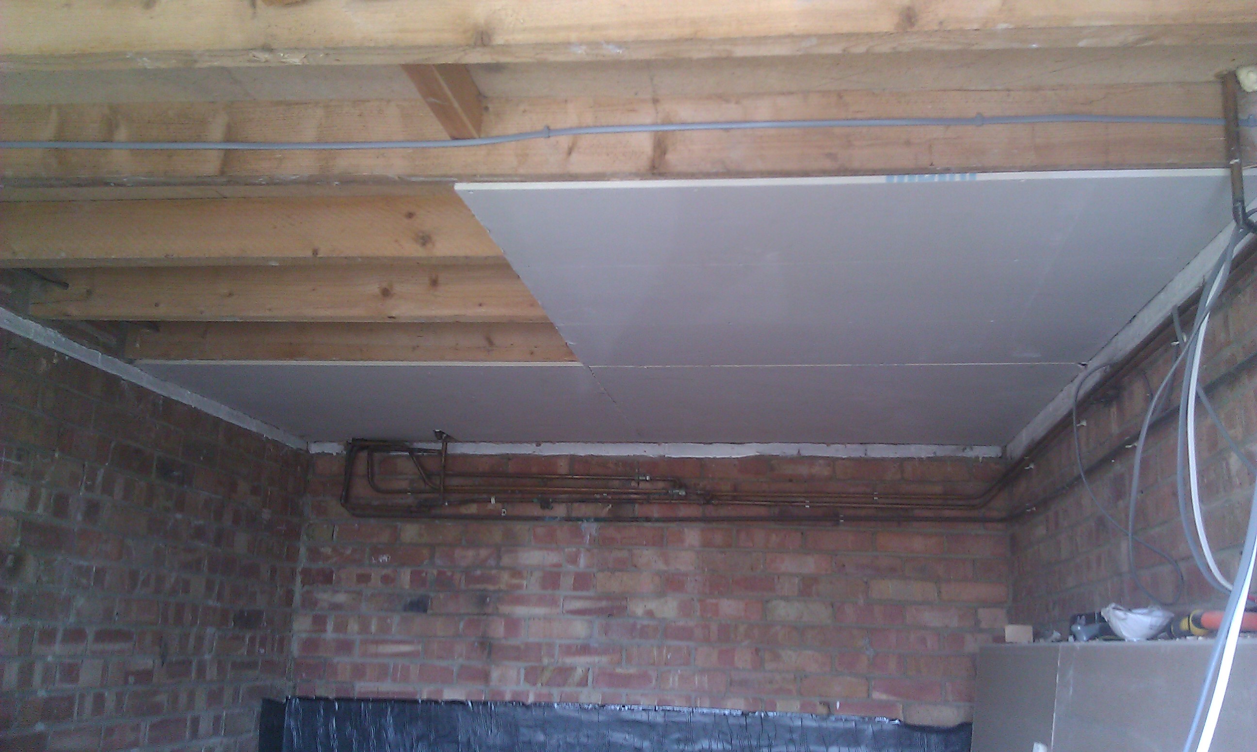 Replace Ceiling Plasterboard With New One And Skim Per Sqm Ml